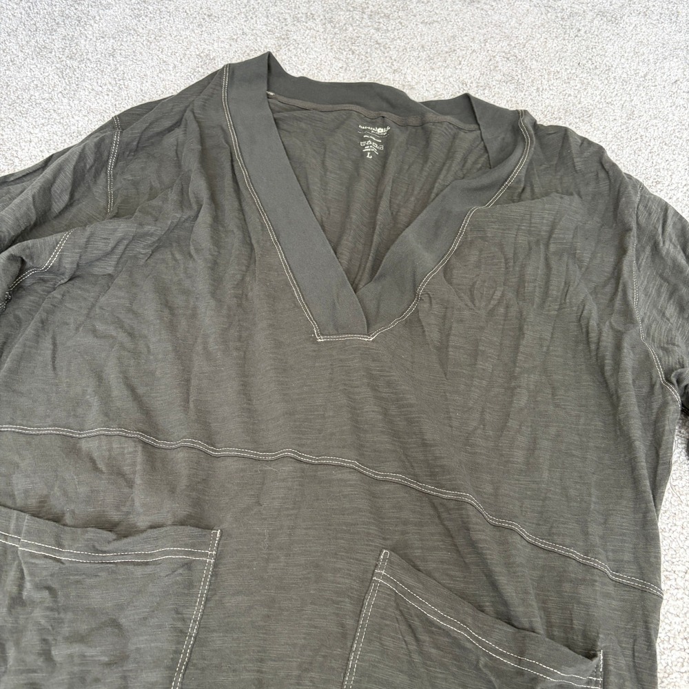 Natural Life Charlie Jumpsuit Womens L Gray Cotton Lightweight Relaxed Casual - Picture 2 of 6